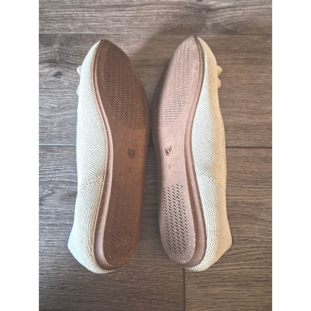 Rothys The Point Metallic Gold Rosette Flats Womens Size 8 Shoes - Picture 4 of 6